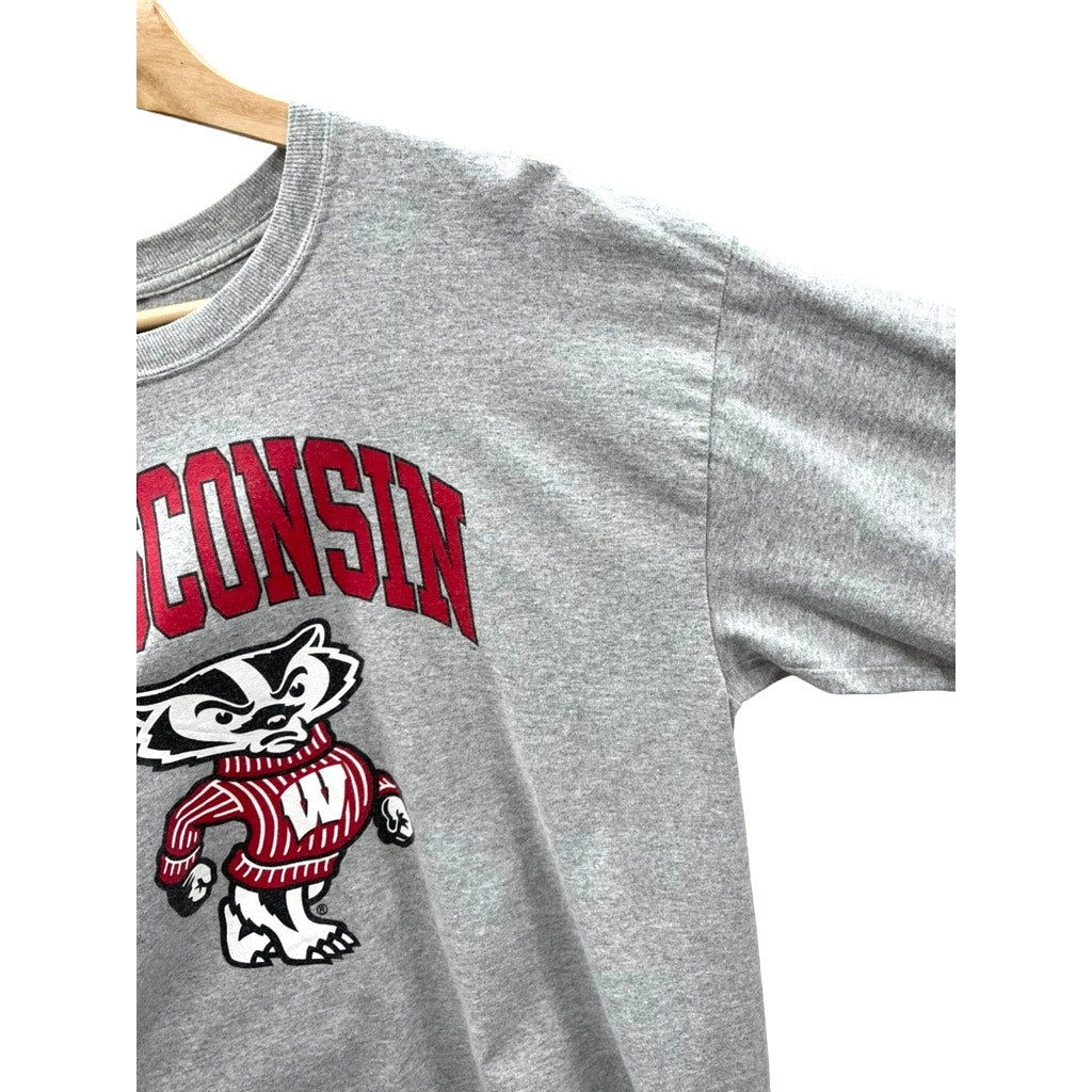 Vintage Wisconsin University Badgers College Graphic L/S Tee