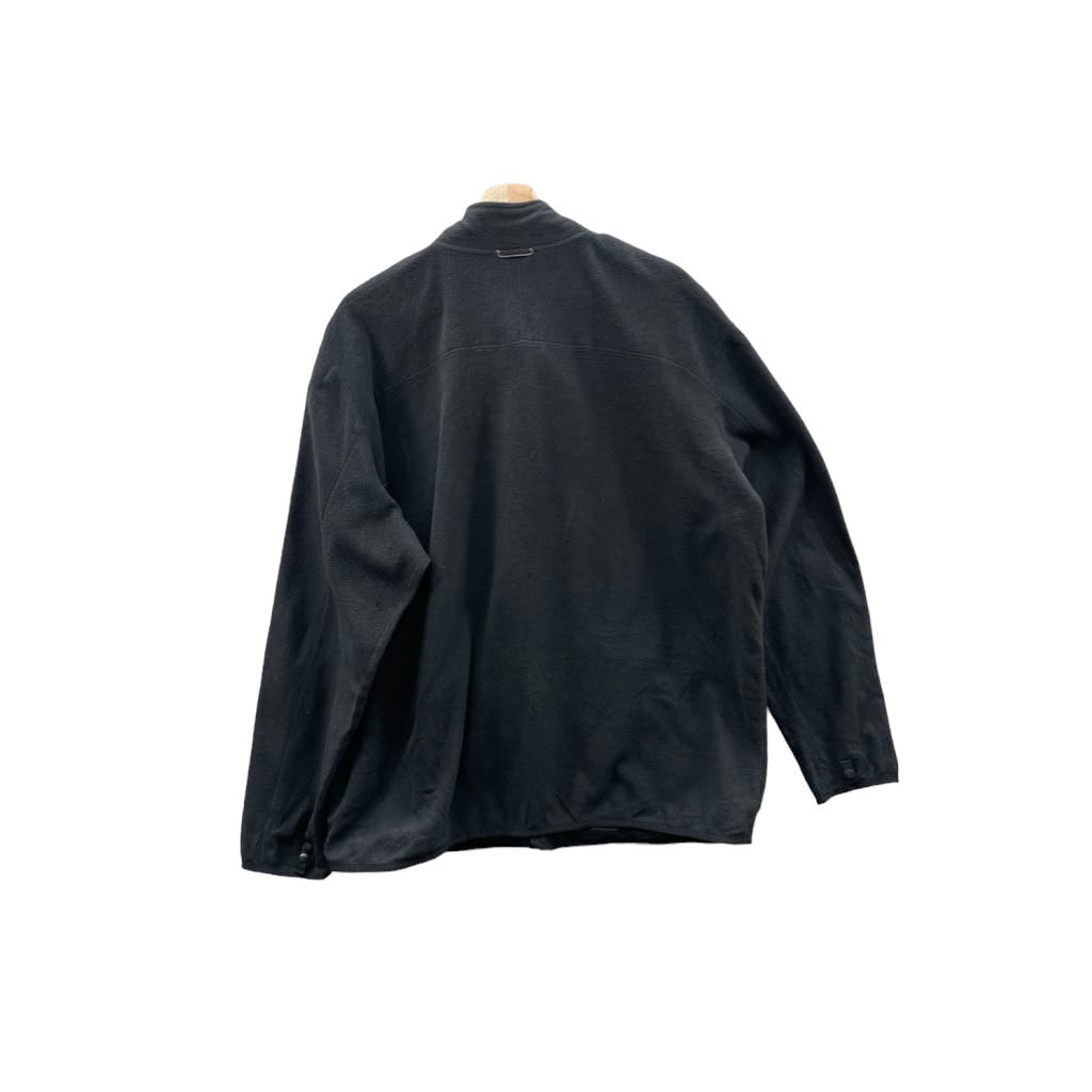 Vintage The North Face Men's Black Full Zip Fleece Jacket (XL)