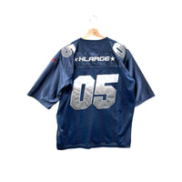 Vintage Fubu x XLARGE Navy Gradient Mesh Football Jersey