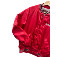 Vintage 1990's Grainger Quilted Satin Varsity Bomber Jacket