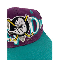 Vintage 1990's Mighty Ducks Logo 7 Snapback Hat