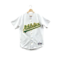 Vintage Majestic Oakland Athletics Eric Chavez MLB Home Jersey