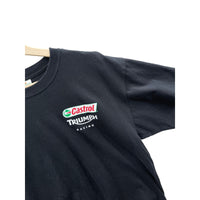 Vintage Triumph Castrol Motorcycle Racing Graphic T-Shirt