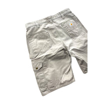 Vintage Carhartt Tan Relaxed Fit Utility Canvas Cargo Shorts