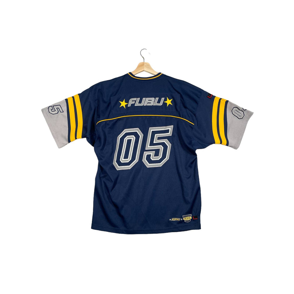 Y2K Fubu Sports Collection Navy Football Mesh Jersey