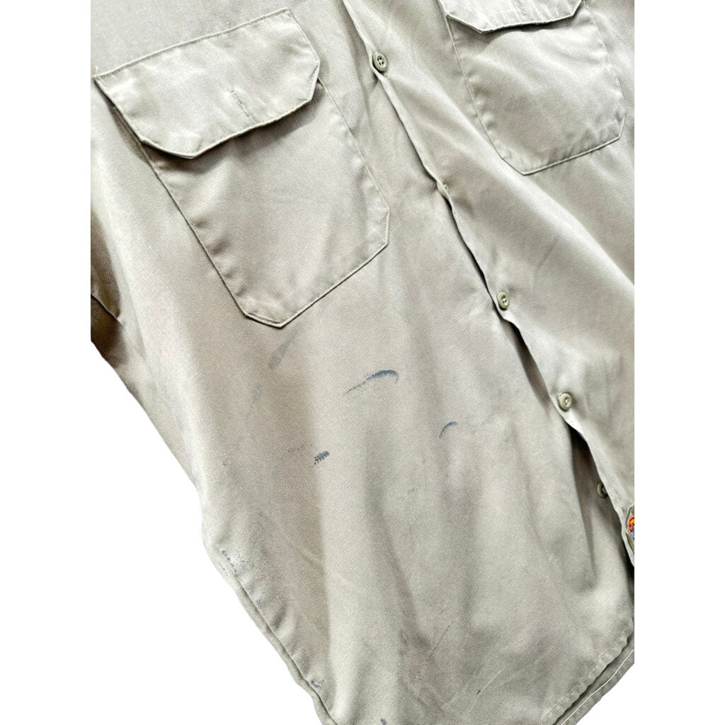 Dickies Flex Distressed Men's Canvas Utility Button Up Shirt