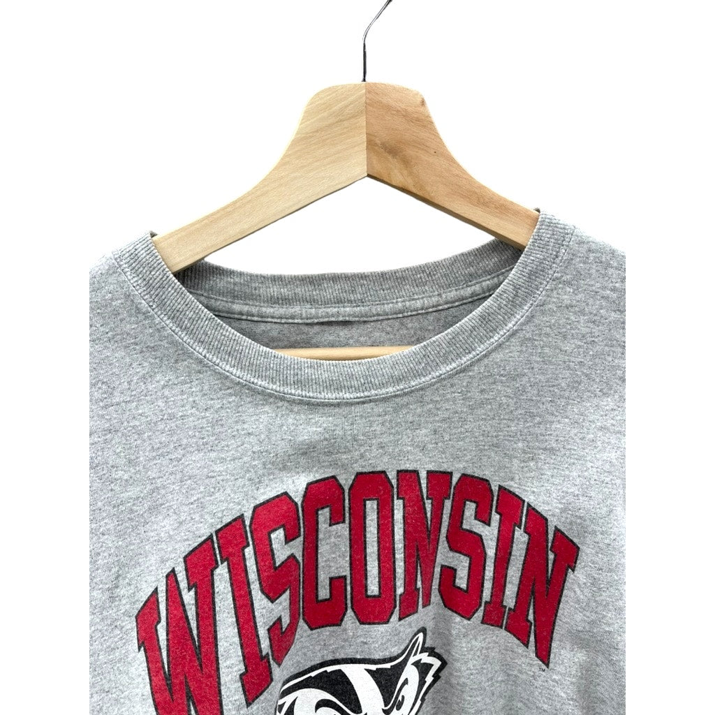 Vintage Wisconsin University Badgers College Graphic L/S Tee