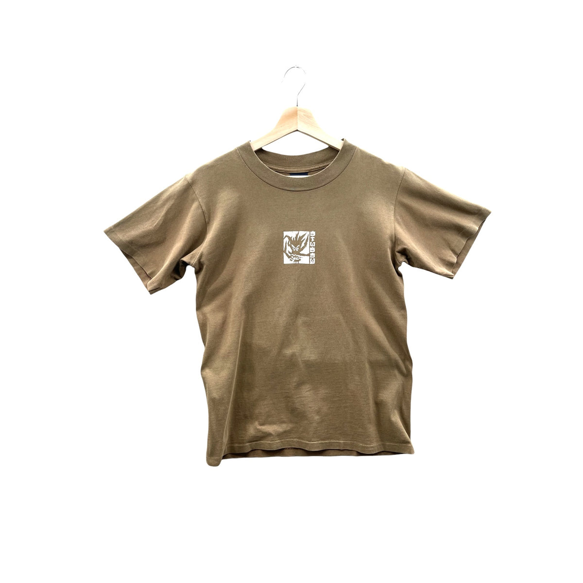 Vintage 1990's Stussy Distressed Olive Dragon Cartoon Graphic Tee