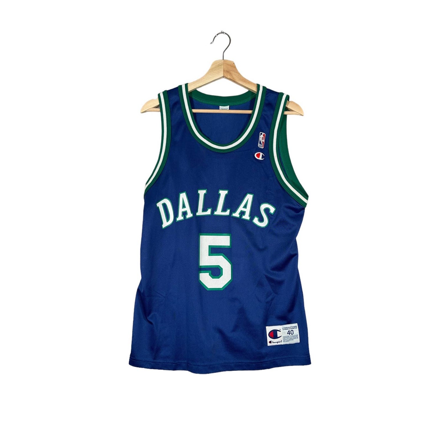 Vintage 1990's Dallas Mavericks Jason Kidd Away Champion Jersey
