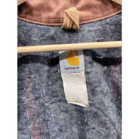 Vintage 1990's Carhartt Blanket Lined Tan Construction Chore Jacket