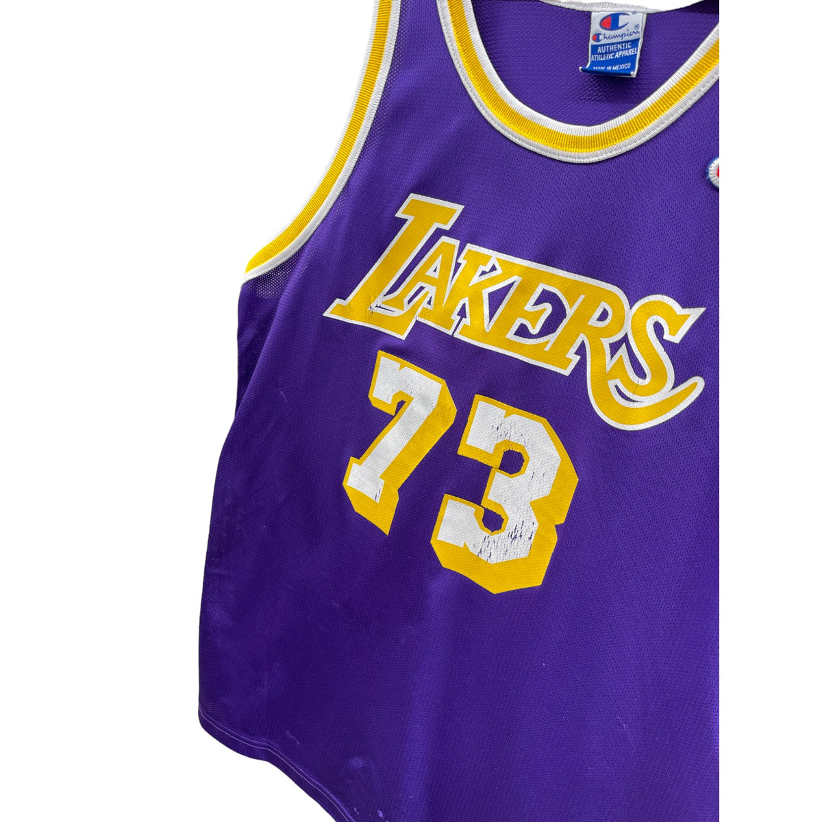 Vintage 1990's Champion LA Lakers Rodman #73 NBA Jersey