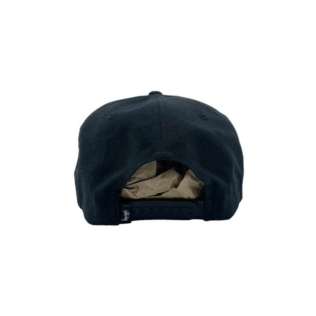 Stussy Tribe International Black Twill Snapback Hat