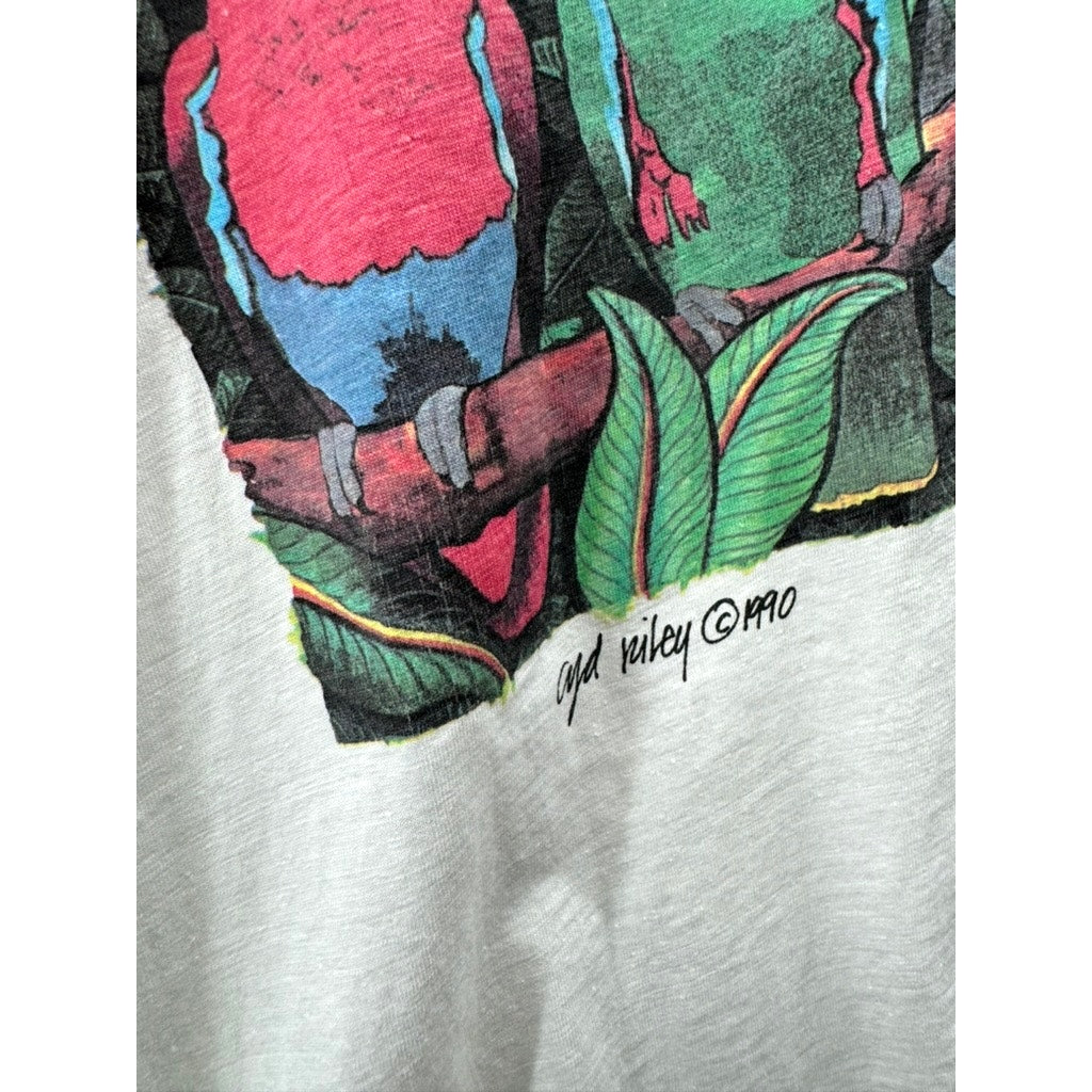 1990 Artwear Parrot Animal Graphic T-Shirt