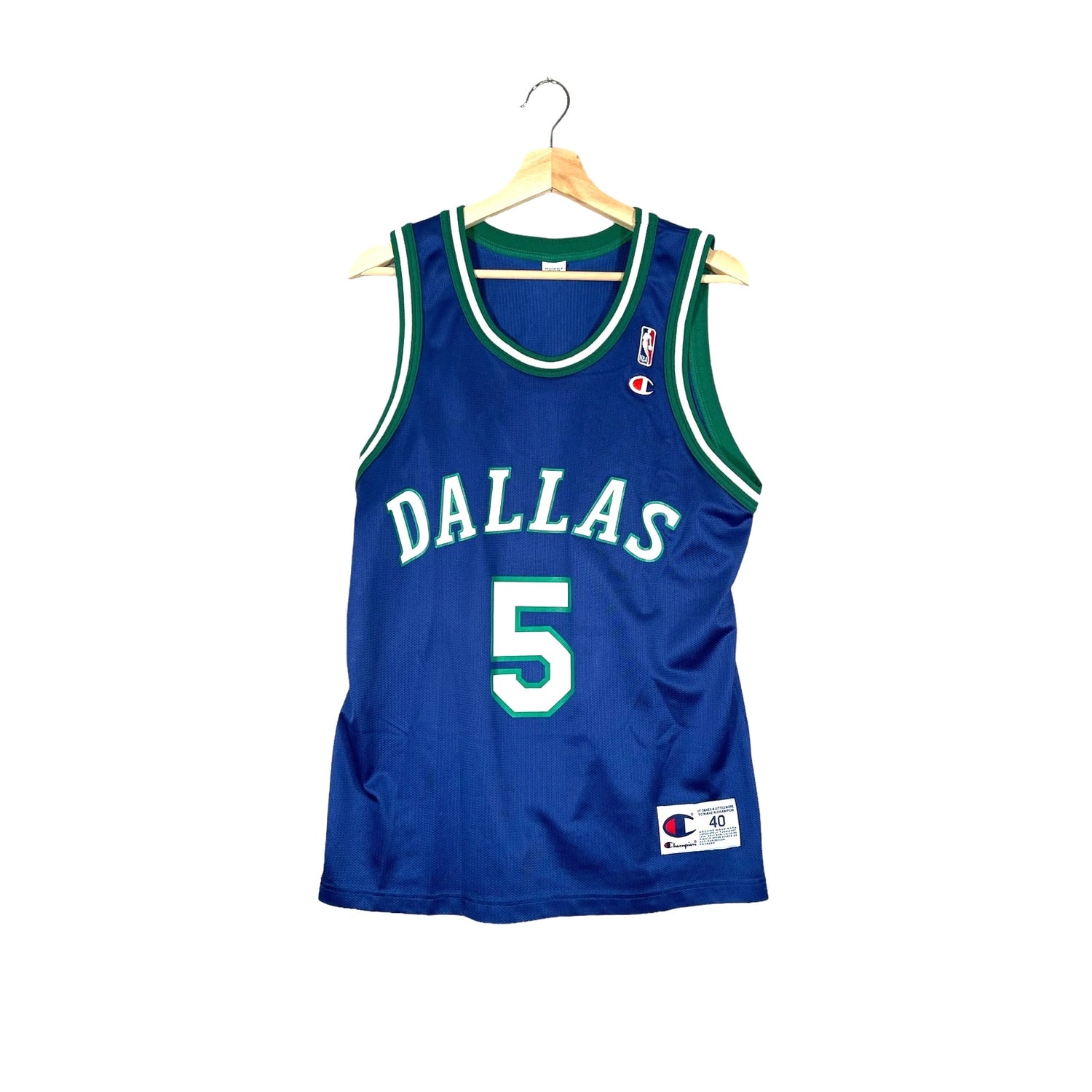 Vintage 1990's Dallas Mavericks Jason Kidd Away Champion Jersey