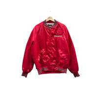 Vintage 1990's Grainger Quilted Satin Varsity Bomber Jacket