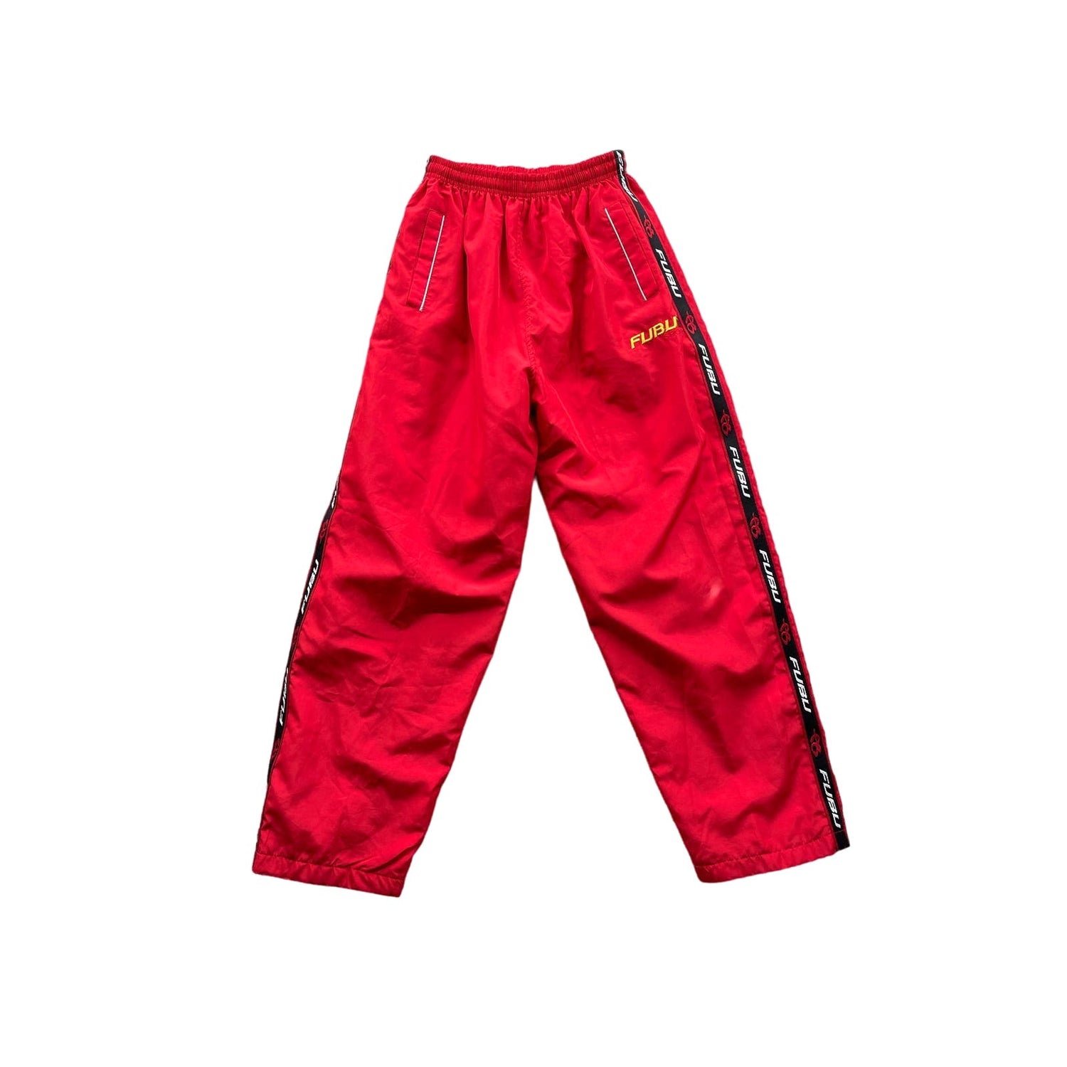 Vintage Fubu Sport Red Striped Track Pants