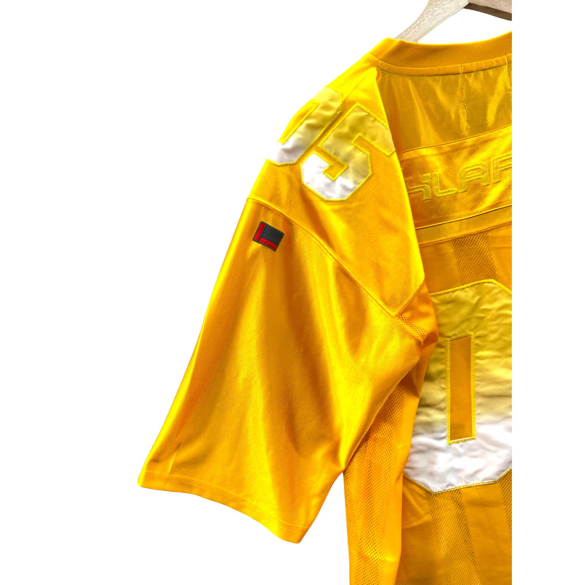 Vintage Fubu x XLARGE Yellow Gradient Mesh Football Jersey