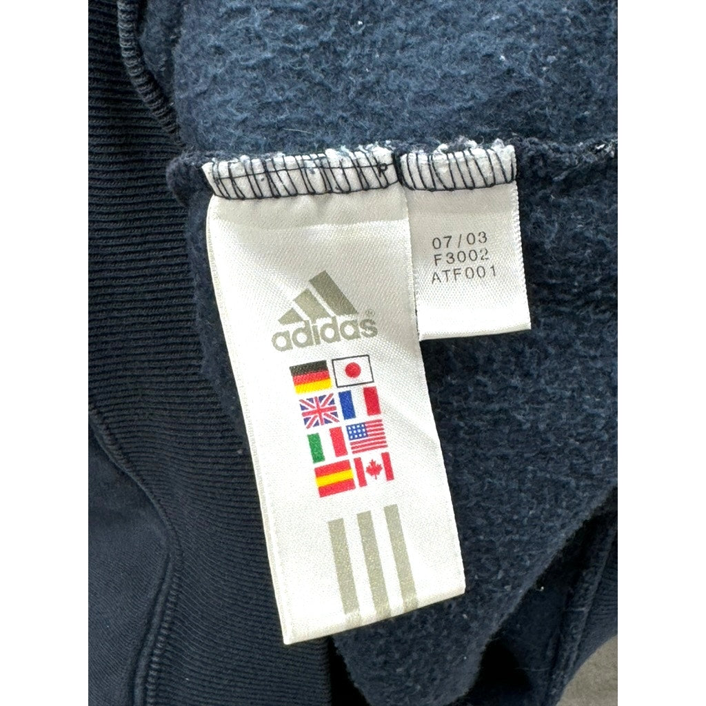 2000's Adidas Felt Embroidered Logo Hoodie