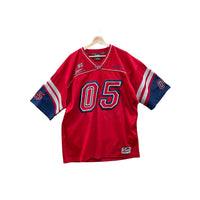 Vintage Fubu The Collection Red Knit Embroidered Football Jersey