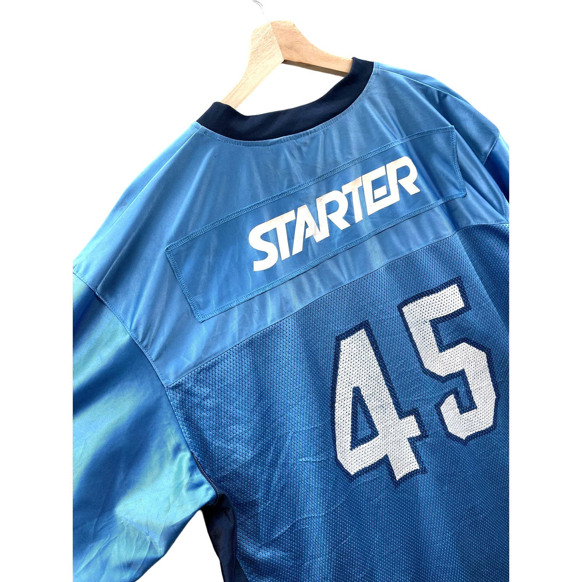 Vintage 1990's Starter XXL Mesh Team Blue Football Jersey