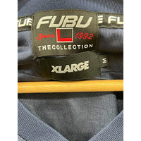 Vintage Fubu x XLARGE Navy Gradient Mesh Football Jersey