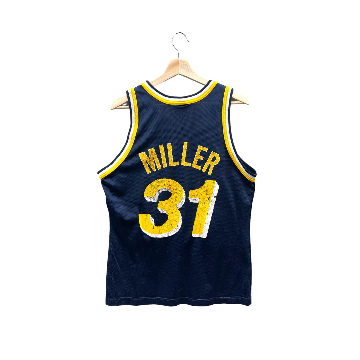 Vintage 1990's Champion Indiana Pacers Reggie Miller #31 NBA Jersey