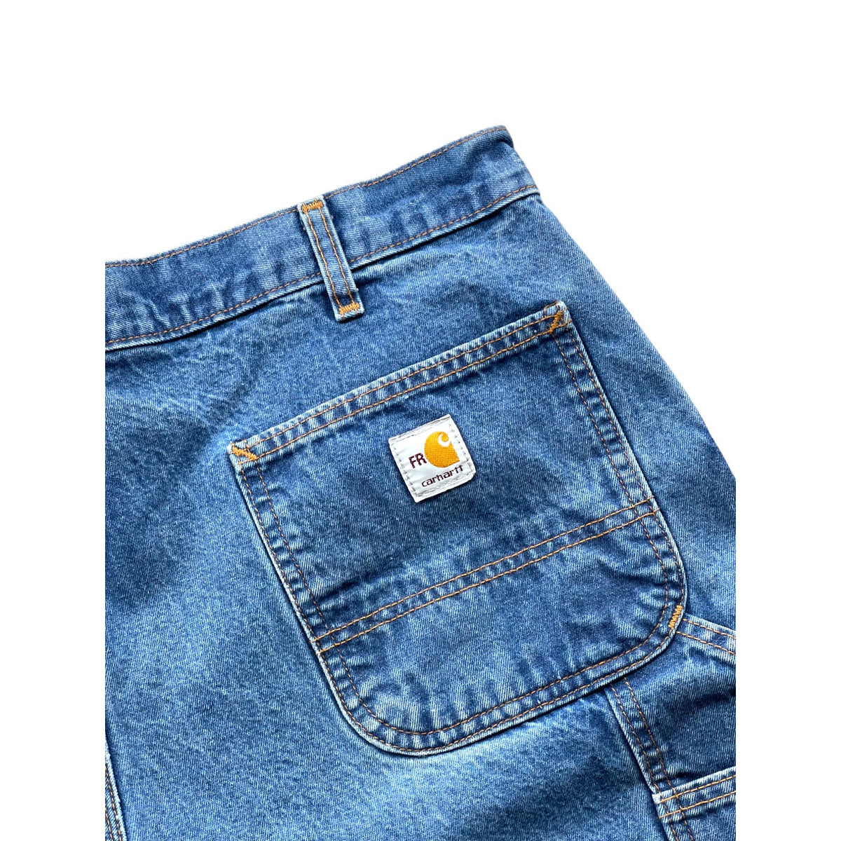 Vintage Carhartt Distressed Denim Carpenter FR Jeans 40x30