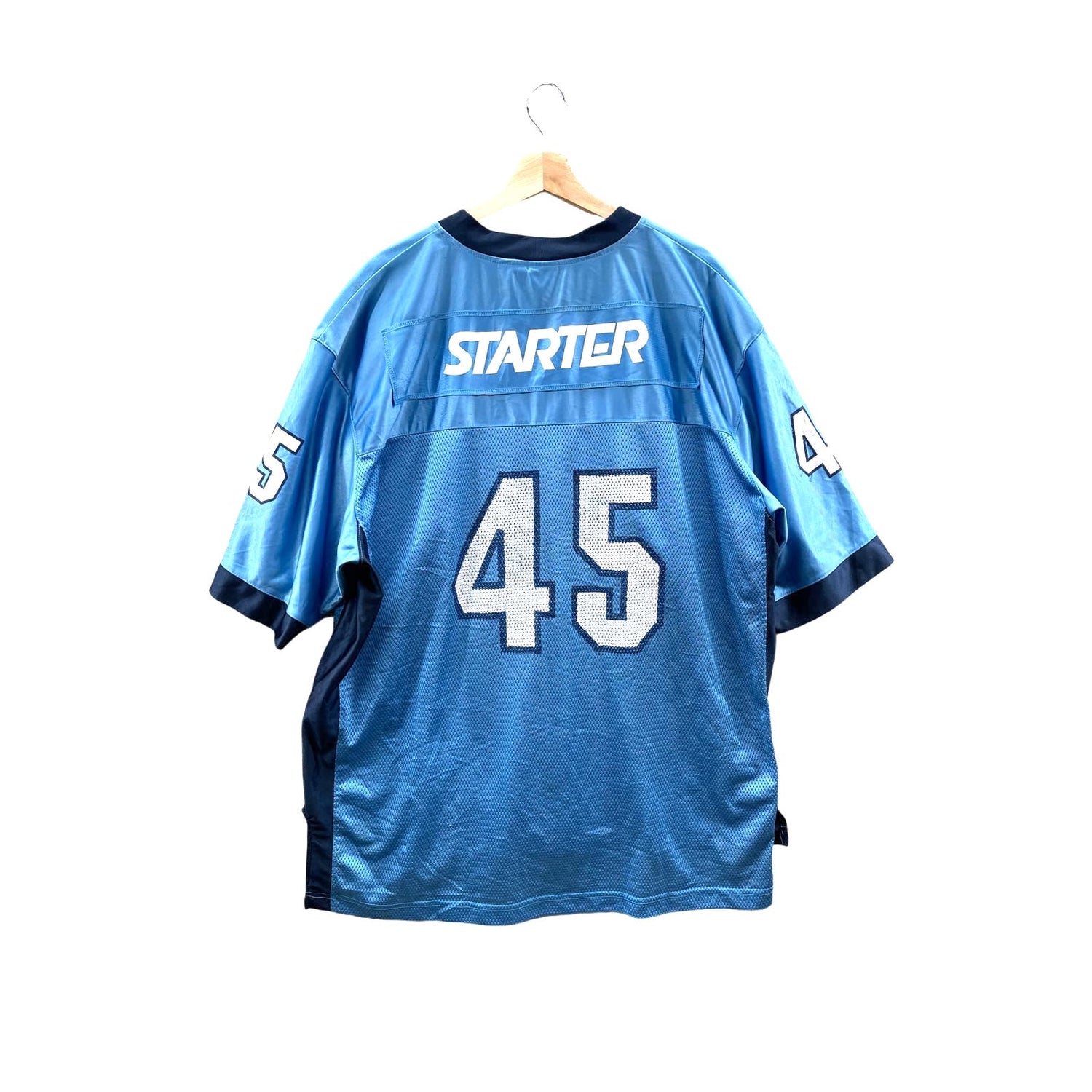 Vintage 1990's Starter XXL Mesh Team Blue Football Jersey