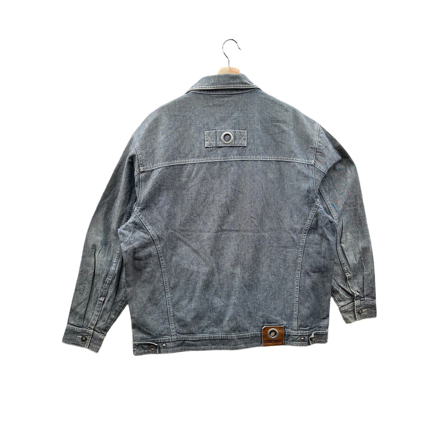 Vintage 1990's Enyce Denim Embroidered Trucker Jacket