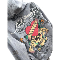 Vintage Ed Hardy by Christian Audigier Love Kills Slowly Hoodie