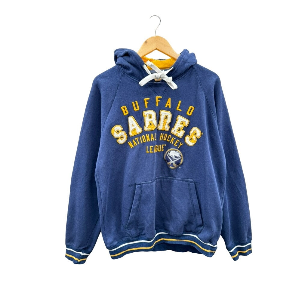 2000's NHL Buffalo Sabres Distressed Embroidered Hoodie