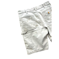 Vintage Carhartt Distressed Tan Canvas Utility Carpenter Shorts