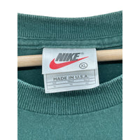 Vintage 1990's Nike Tennis Court Challenge Pine Green Graphic T-Shirt