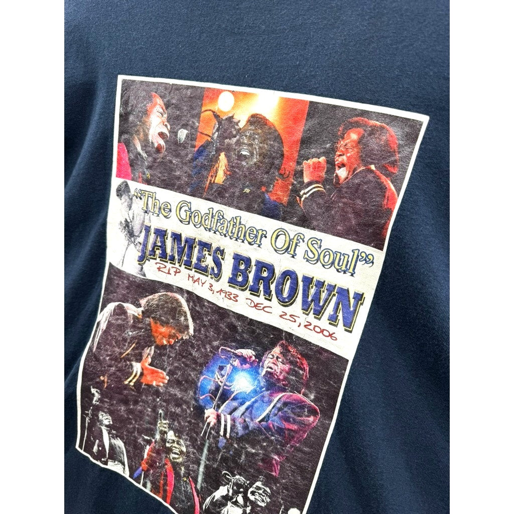 Vintage James Brown Godfather of Soul Memorial Graphic Tee