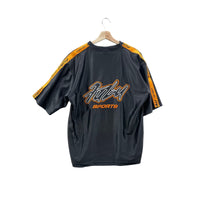 Vintage Fubu Sports Black/Orange Striped Soccer Jersey