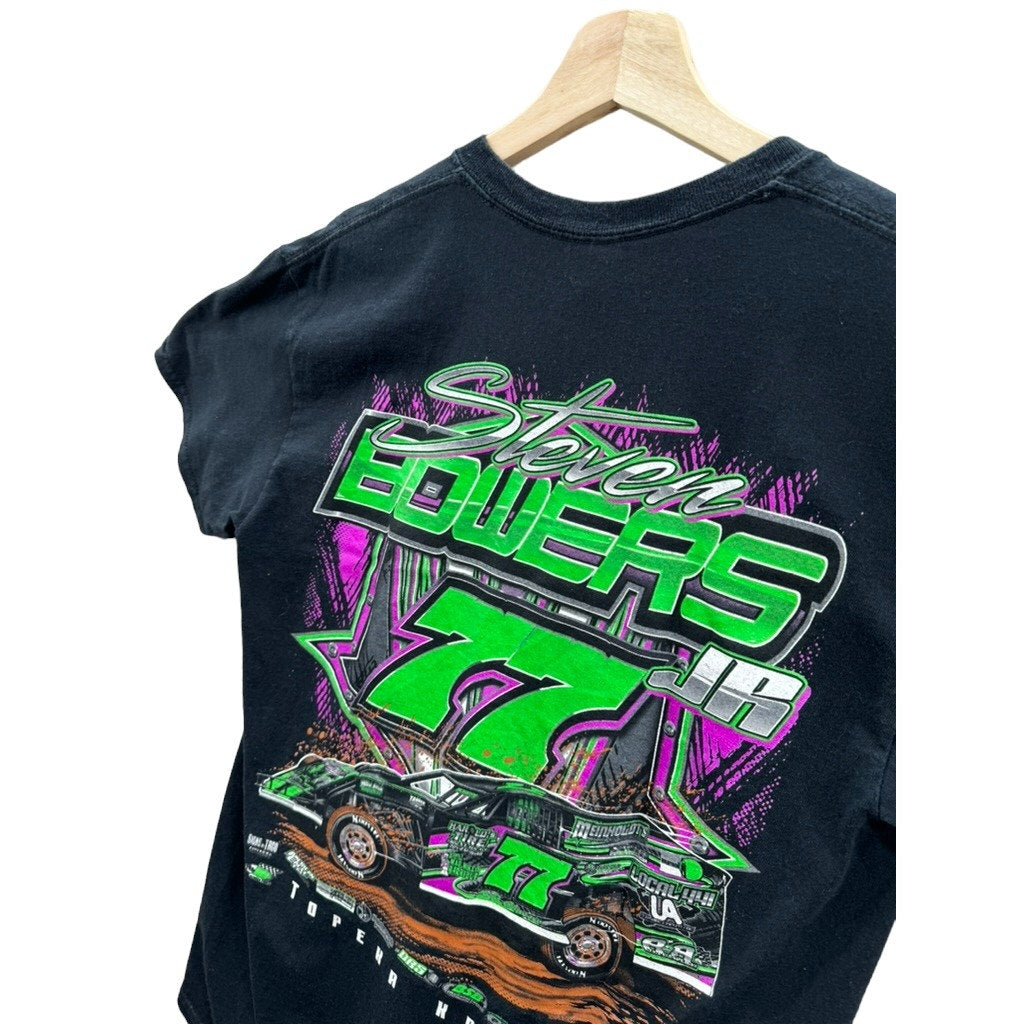 Vintage 2000's Steven Bowers Jr Stock Car Racing Graphic Tee