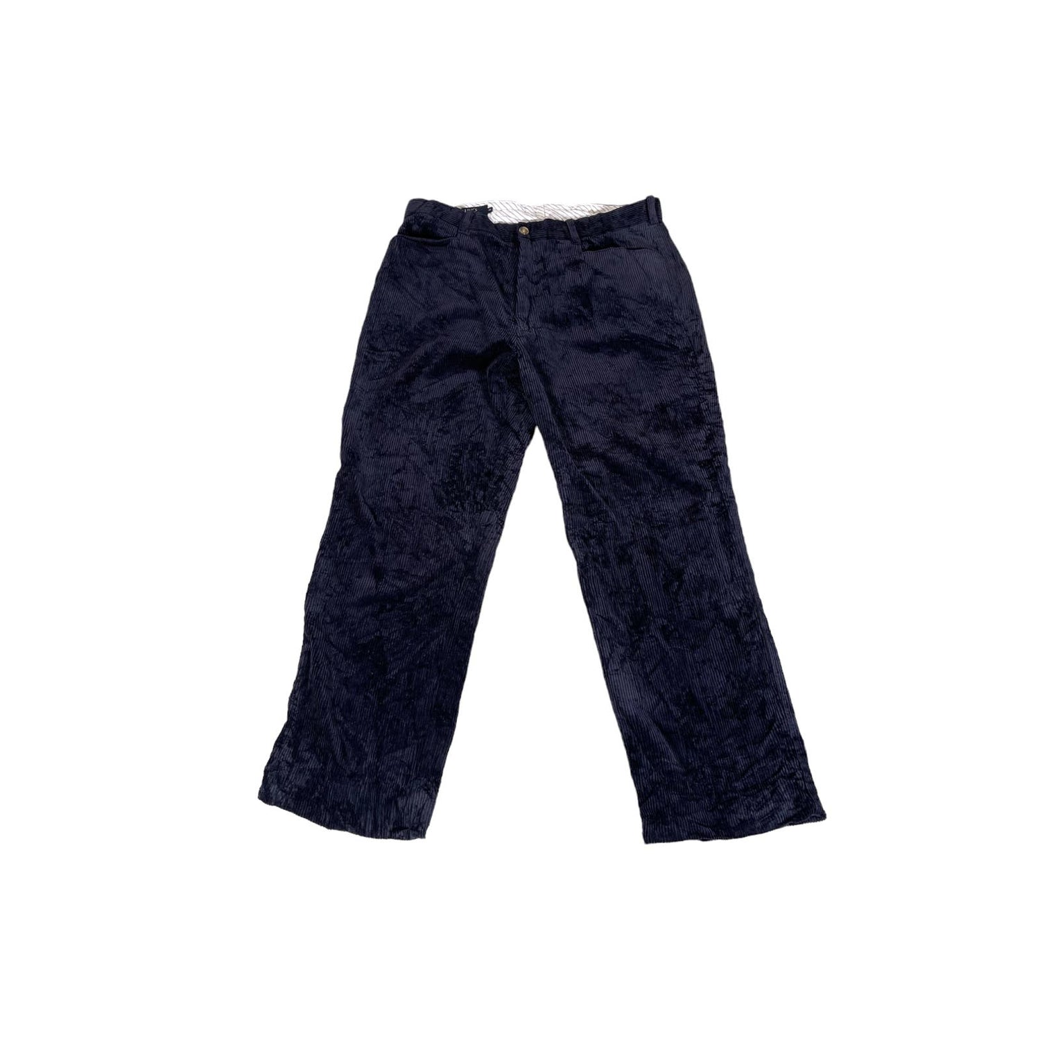 Vintage 1990's Lincs Men's Navy Relaxed Fit Corduroy Pants 36x30