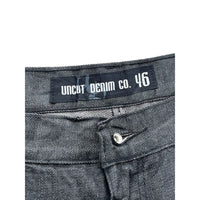 Vintage Uncut Denim Co. Men's Black Selvedge Denim Jeans