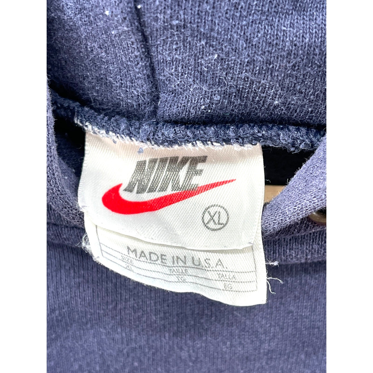 Vintage 1990's Nike Athletics Felt Embroidered Hoodie