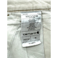 Vintage Carhartt Mens Relaxed Fit Natural Cargo Shorts 38W