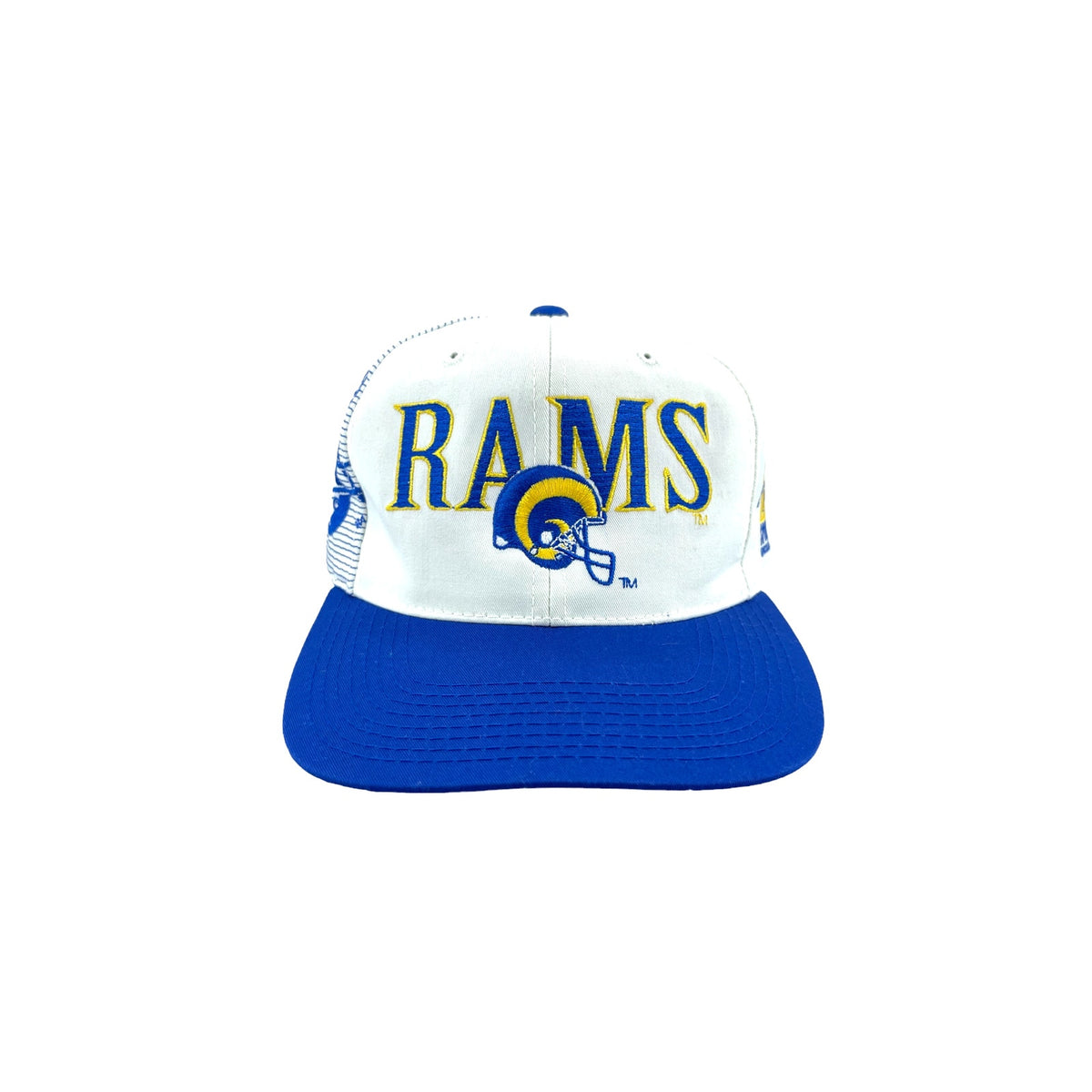 Vintage 1990's Sports Specialties LA Rams Laser Shadow Snapback Hat