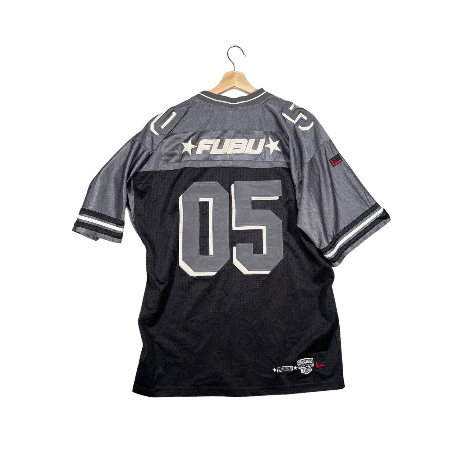 Y2K Fubu Sports Collection Black Football Mesh Jersey