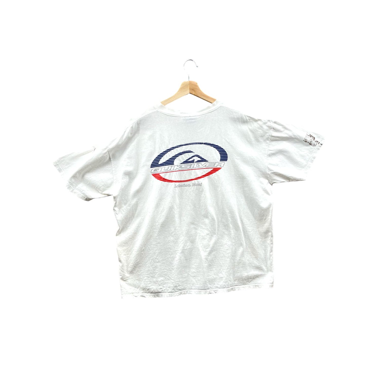 Vintage 2000's Quiksilver Distressed Maui Surf Graphic T-Shirt