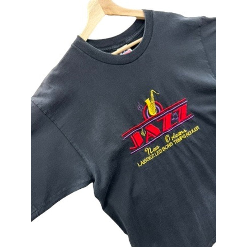 Vintage New Orleans Jazz Embroidered Graphic Tee