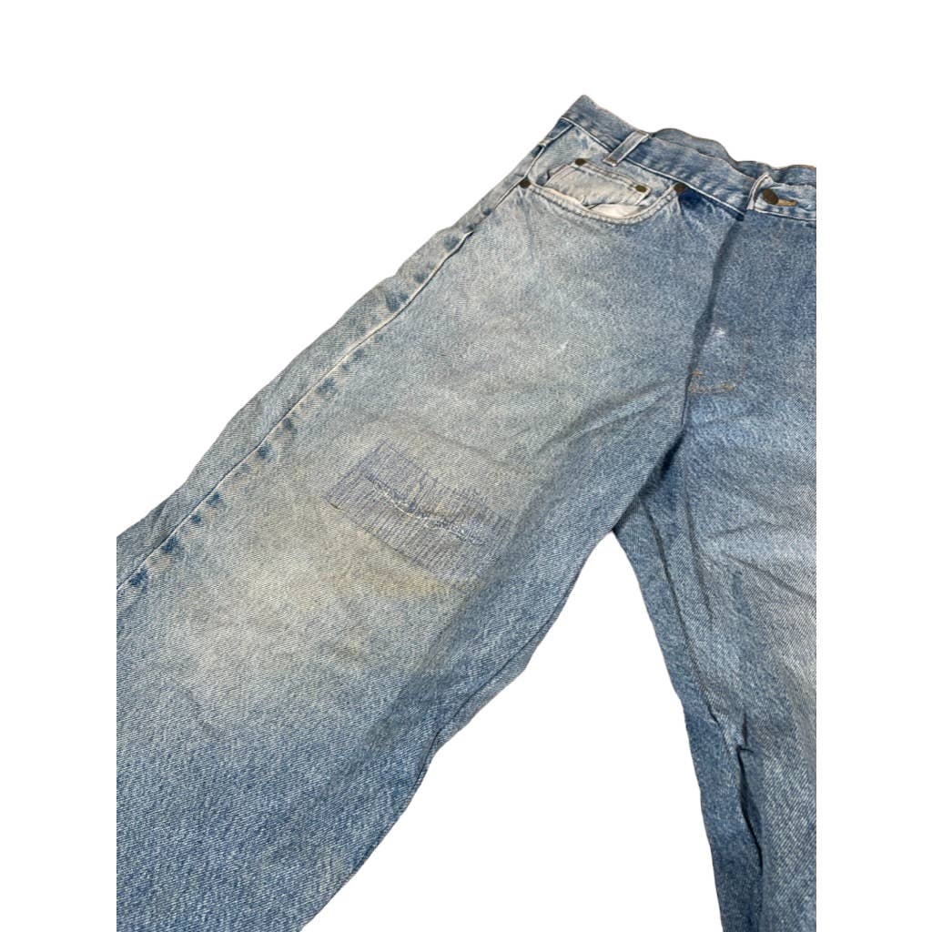 Vintage Carhartt Distressed Light Blue Denim Jeans 31x30