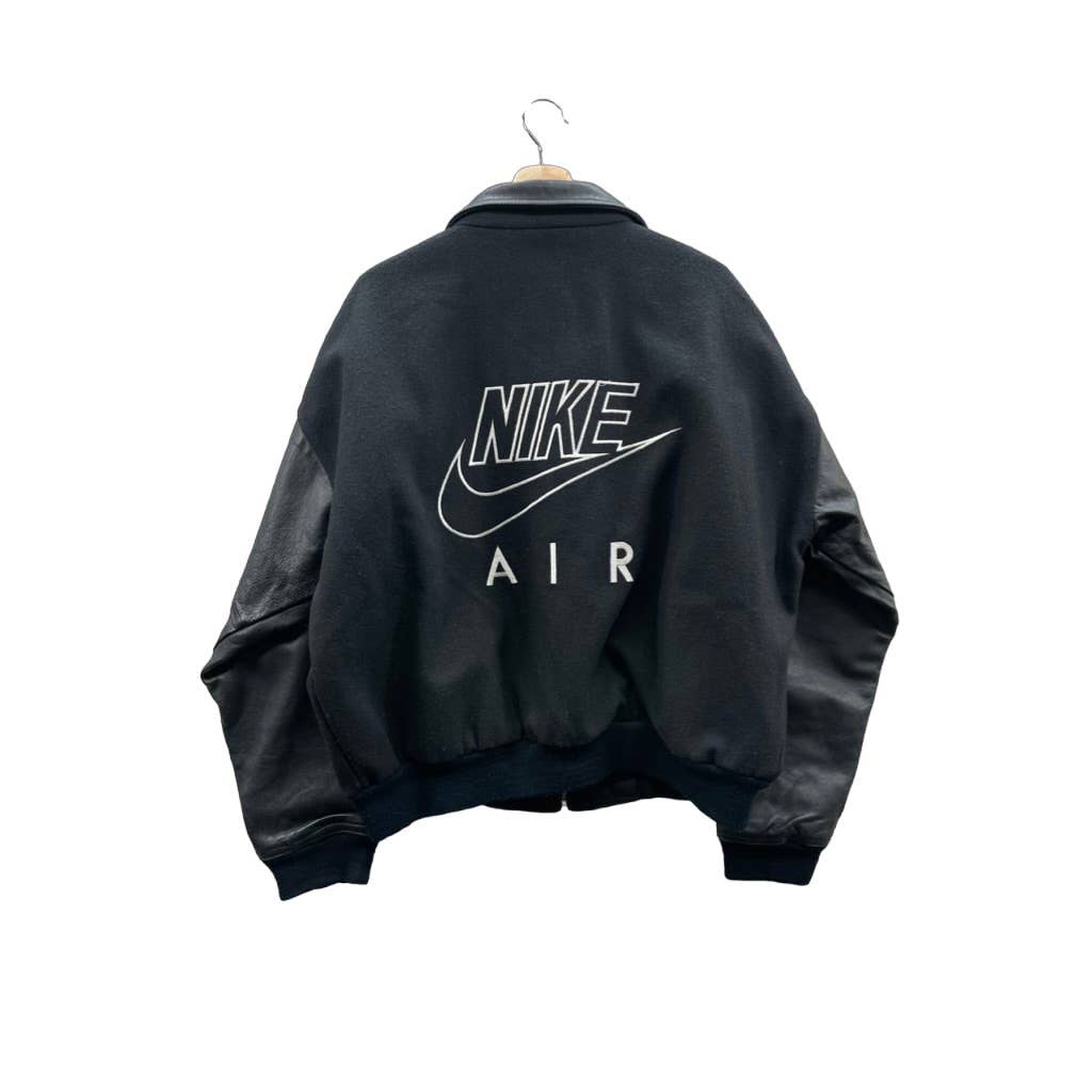 Vintage 1990's Nike Air Leather Wool Varsity Jacket