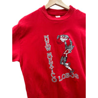 Vintage 1990's New Mexico Lobos Basketball Graphic T-Shirt