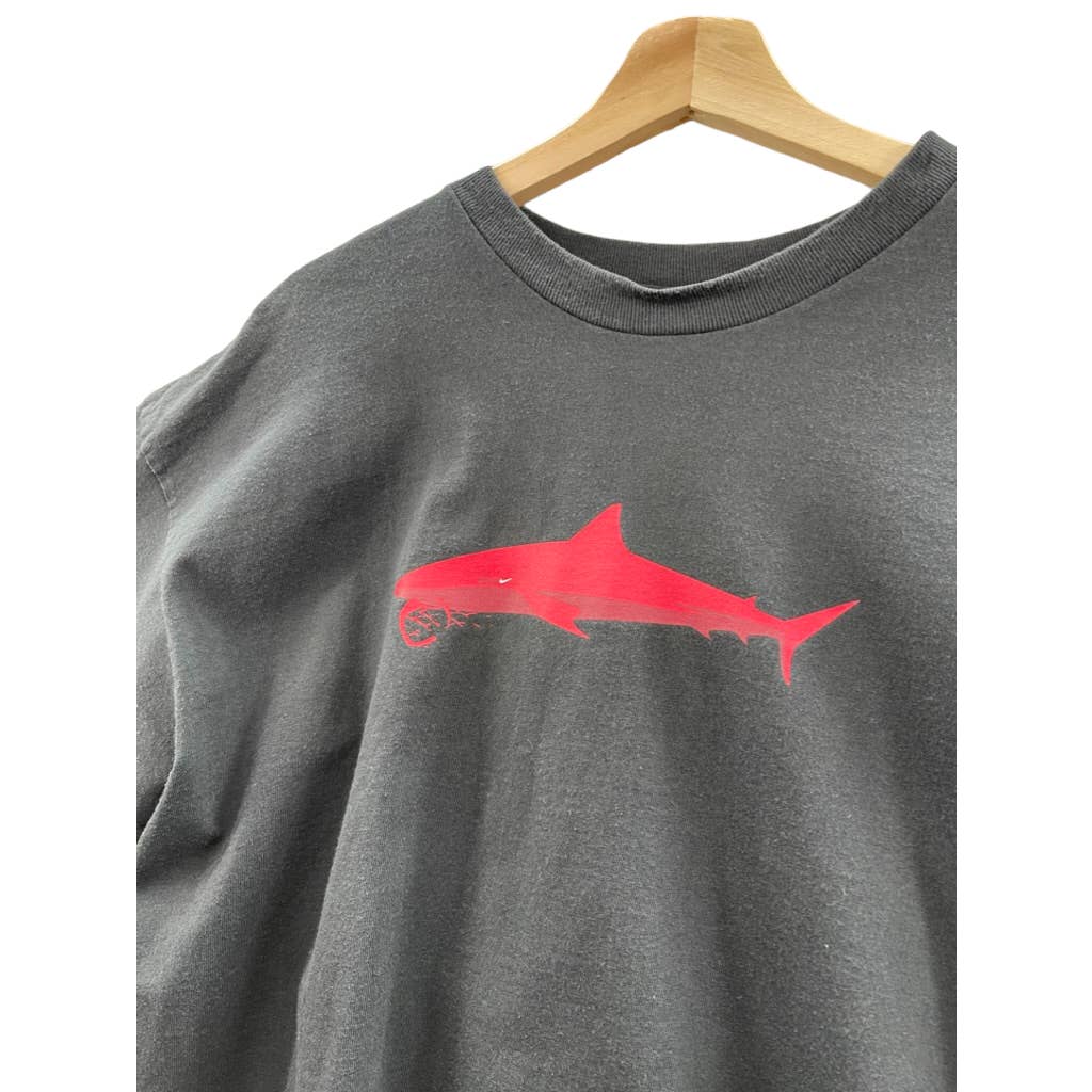 Vintage 2000's Nike Hoops Shark Graphic Logo Longsleeve T-Shirt