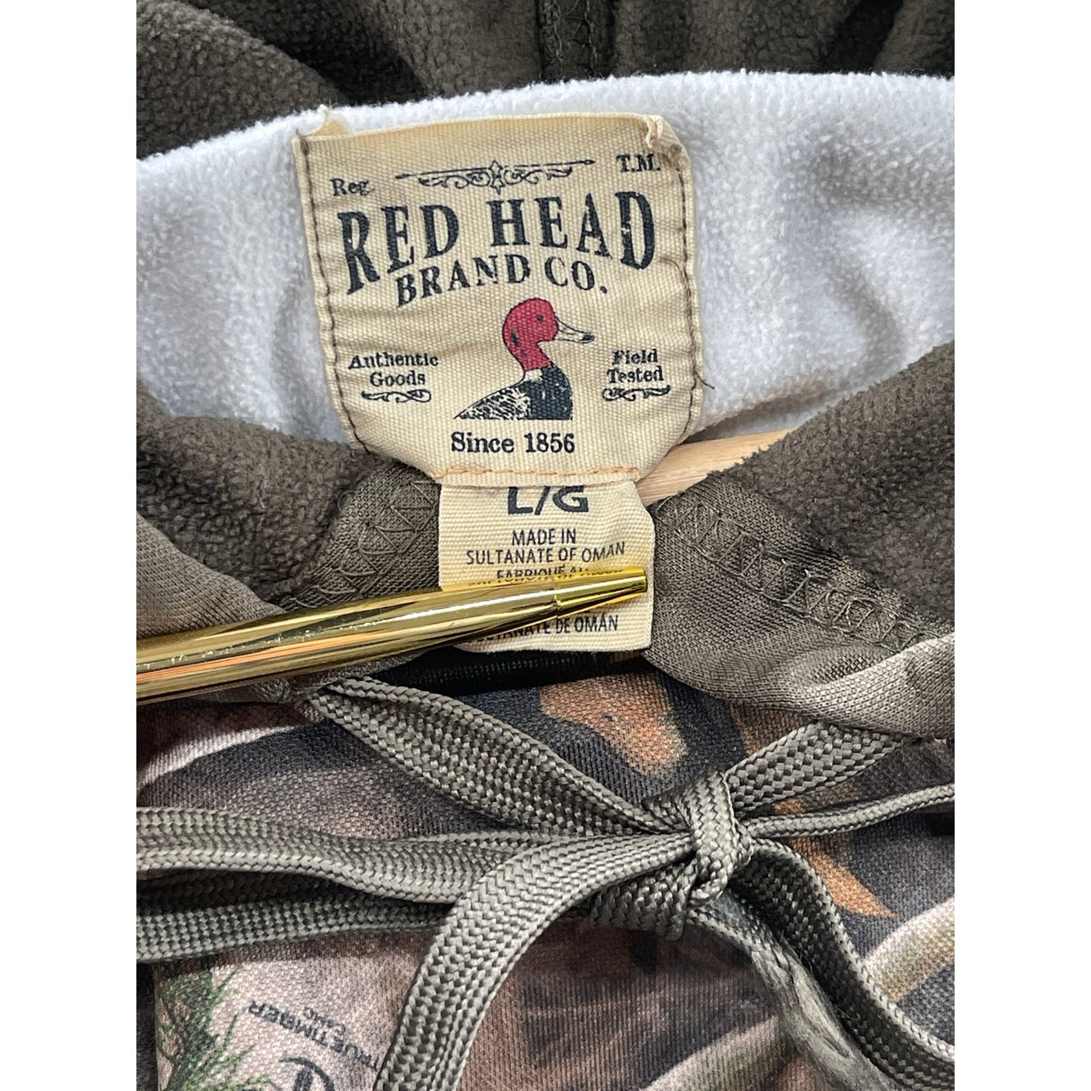 Vintage Red Head Realtree True Timber Camo Hoodie