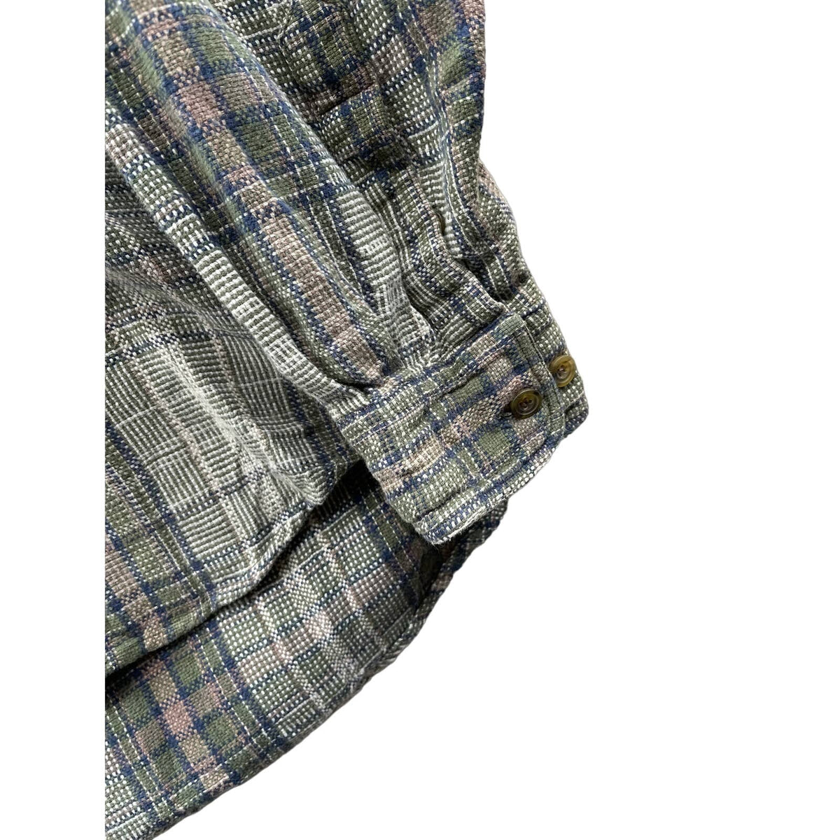 Vintage Woolrich Men's Green Outdoor Flannel Button Down L/S Shirt
